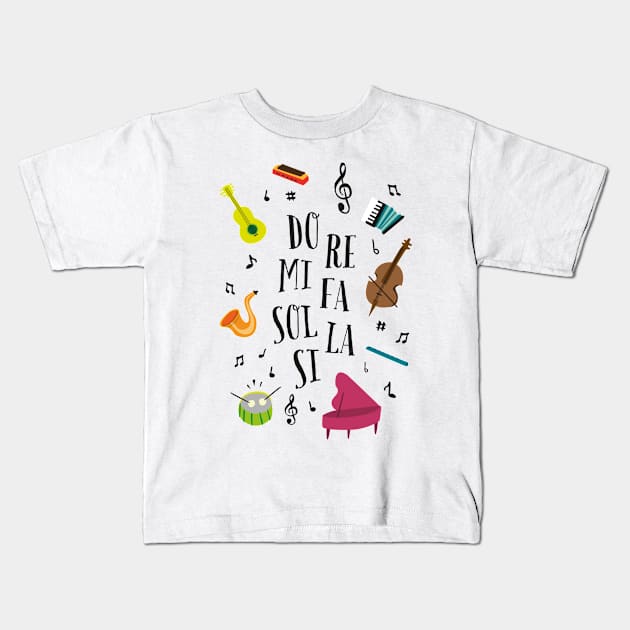 Music Kids T-Shirt by SpilloDesign